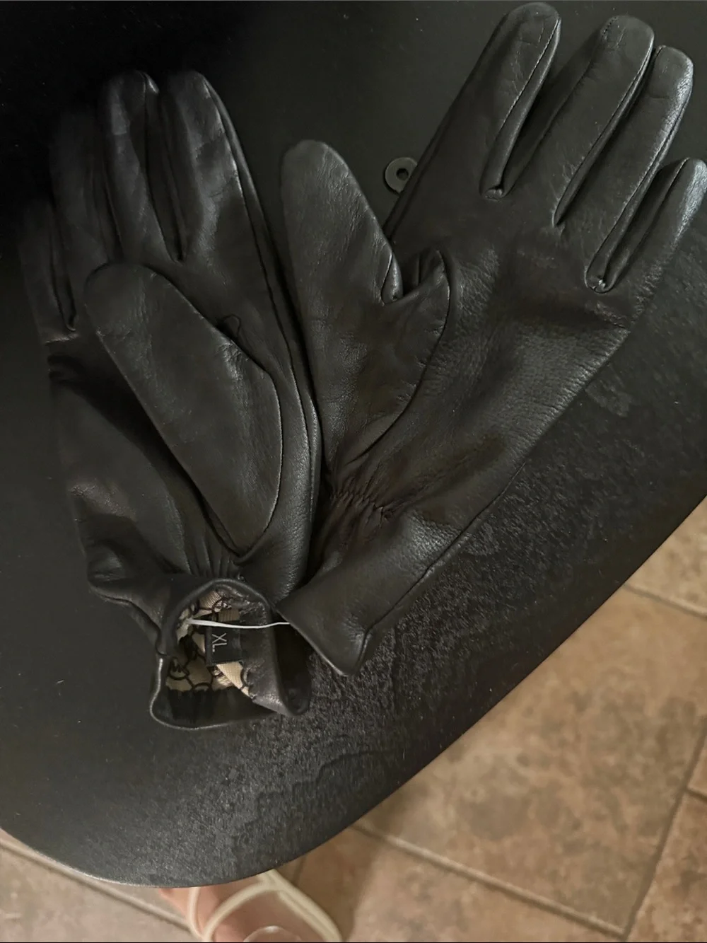 Michael Kors Black Leather Gloves